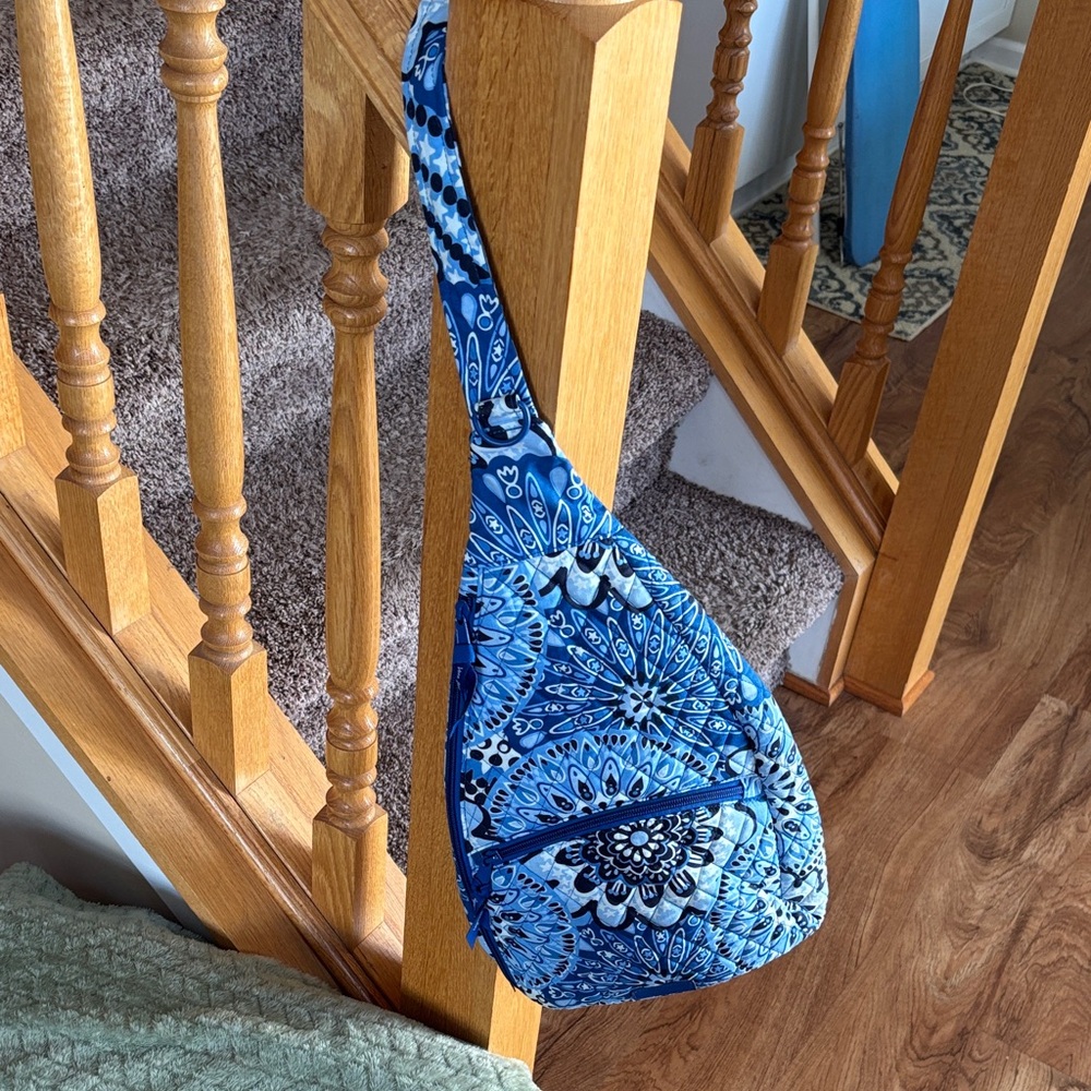 Vera Bradley Essential Sling Backpack Blue Star Medallion